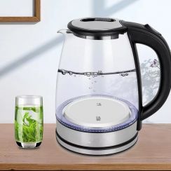 2 Pcs Glass Kitchen Kettle With LED Light