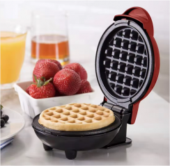 2 Pcs Portable Double Layer Mini Waffle