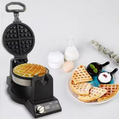 2 Pcs Rotary Electric Waffle Maker