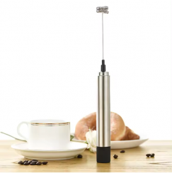 8 Pcs Stainless Steel Portable Electric Mini Milk Frother